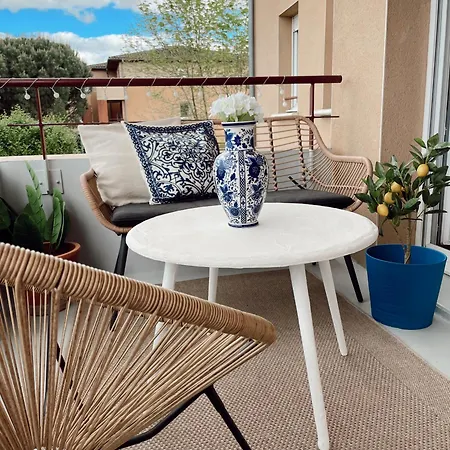 Casa Aura - 45m2 Renove, Balcon & Piscine Μοντωμπάν